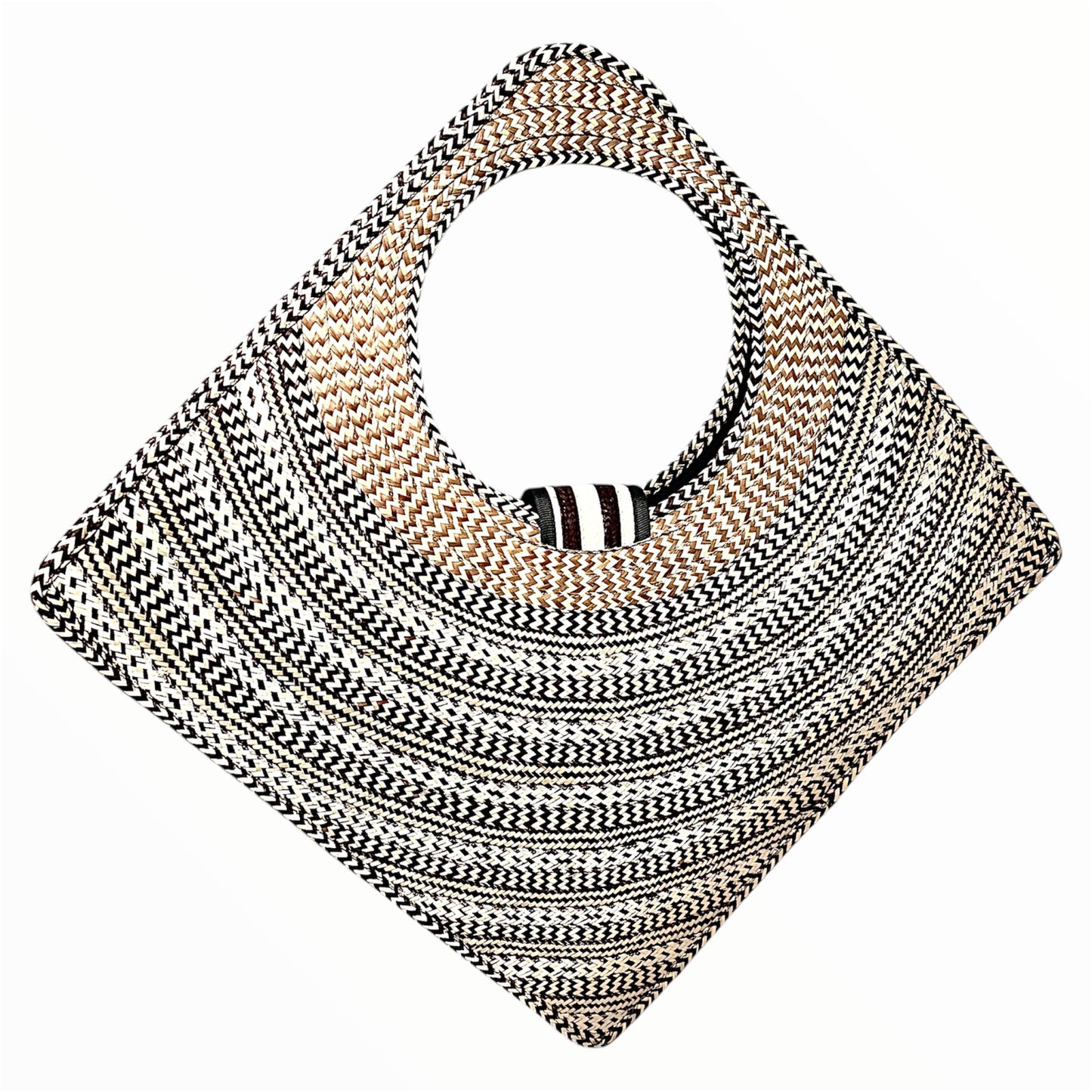 Diamond Design Hand Wawen Ladies Handbag