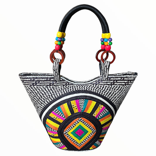 Circle Pattern Wawen Ladies Handbag