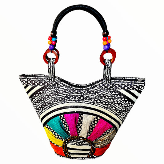 Full Arch Design Hand Wawen Ladies Handbag