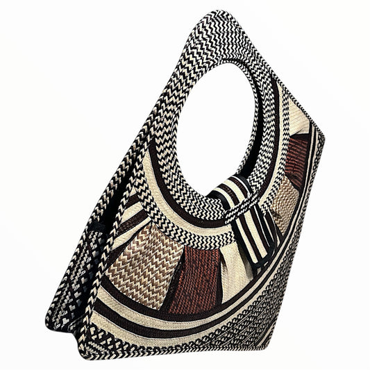 Diamond Design Hand Wawen Ladies Handbag