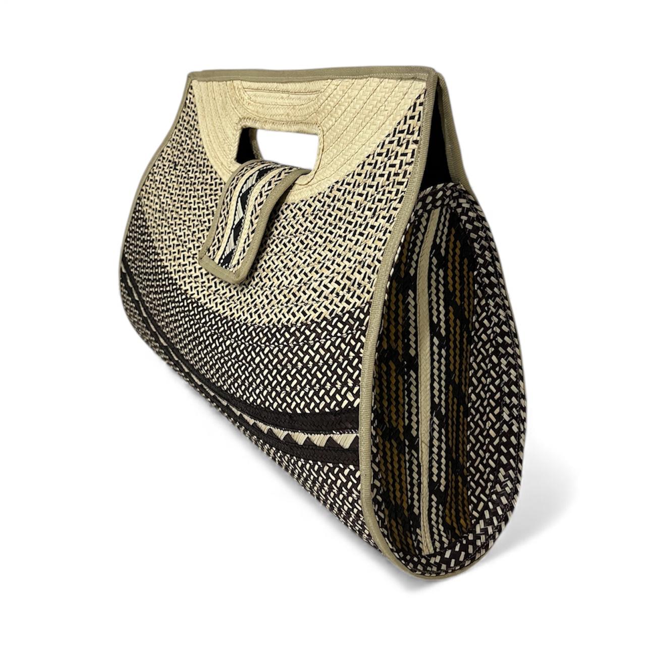 Bolso de mano para mujer Wawen con diseño en forma de medio círculo