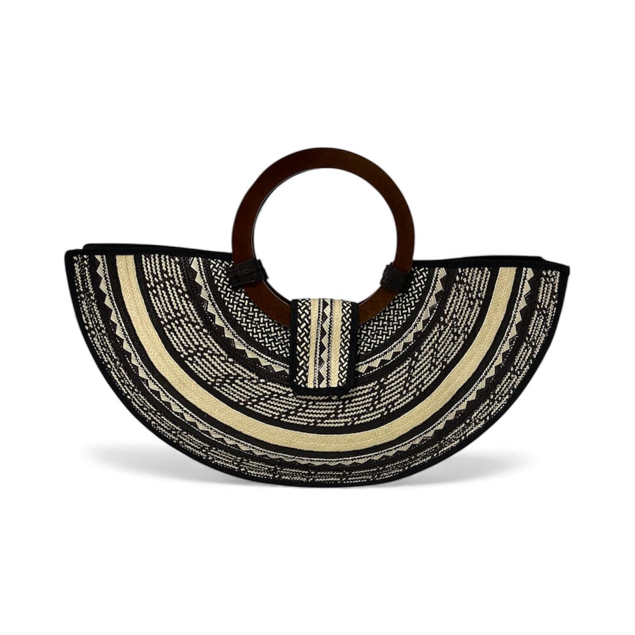 Bolso de mano para mujer Wawen con diseño de botones precolombinos