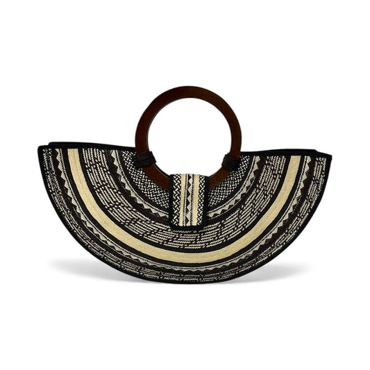 Bolso de mano para mujer Wawen con diseño de botones precolombinos