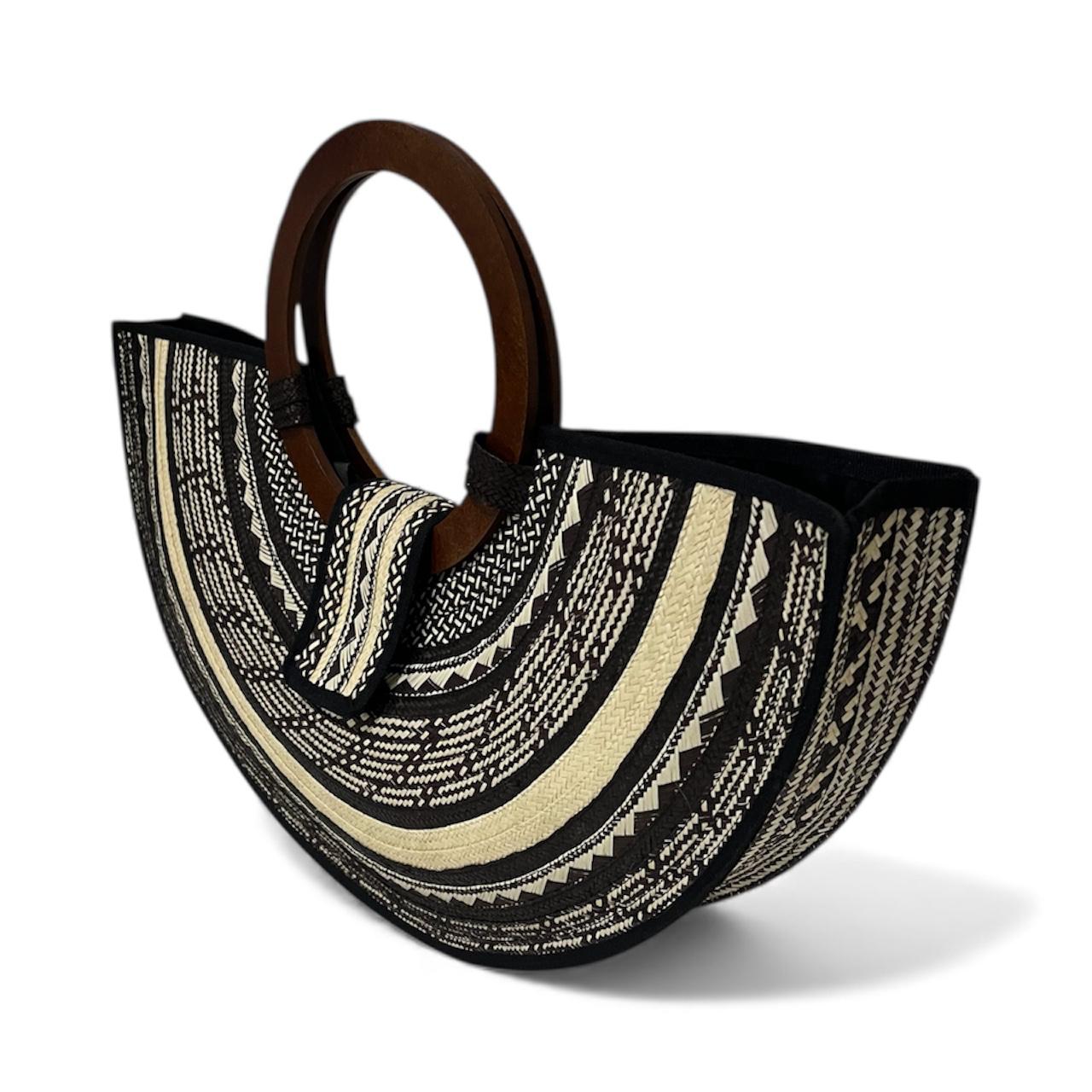 Bolso de mano para mujer Wawen con diseño de botones precolombinos