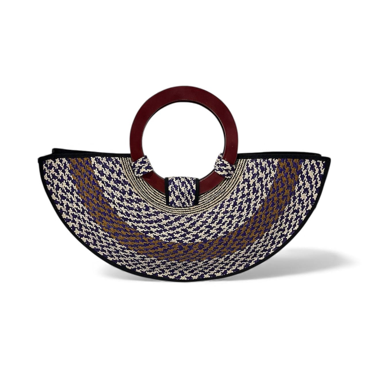 Bolso de mano para mujer Wawen con diseño de botones precolombinos