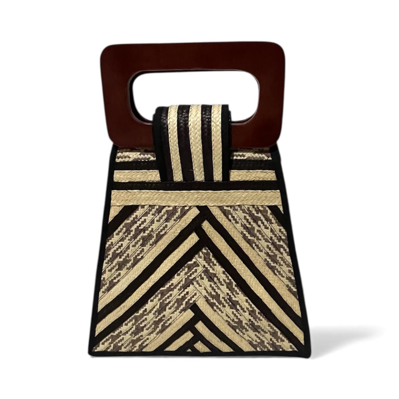 Bolso de mano para mujer Wawen con diseño de patrón precolombino