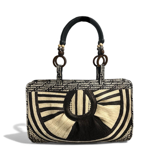 Bolso de mano para mujer Wawen con diseño en forma de medio círculo