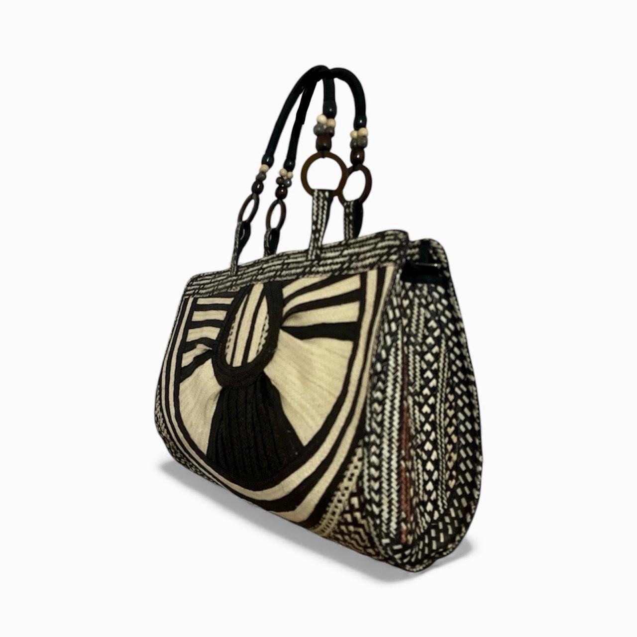 Bolso de mano para mujer Wawen con diseño en forma de medio círculo