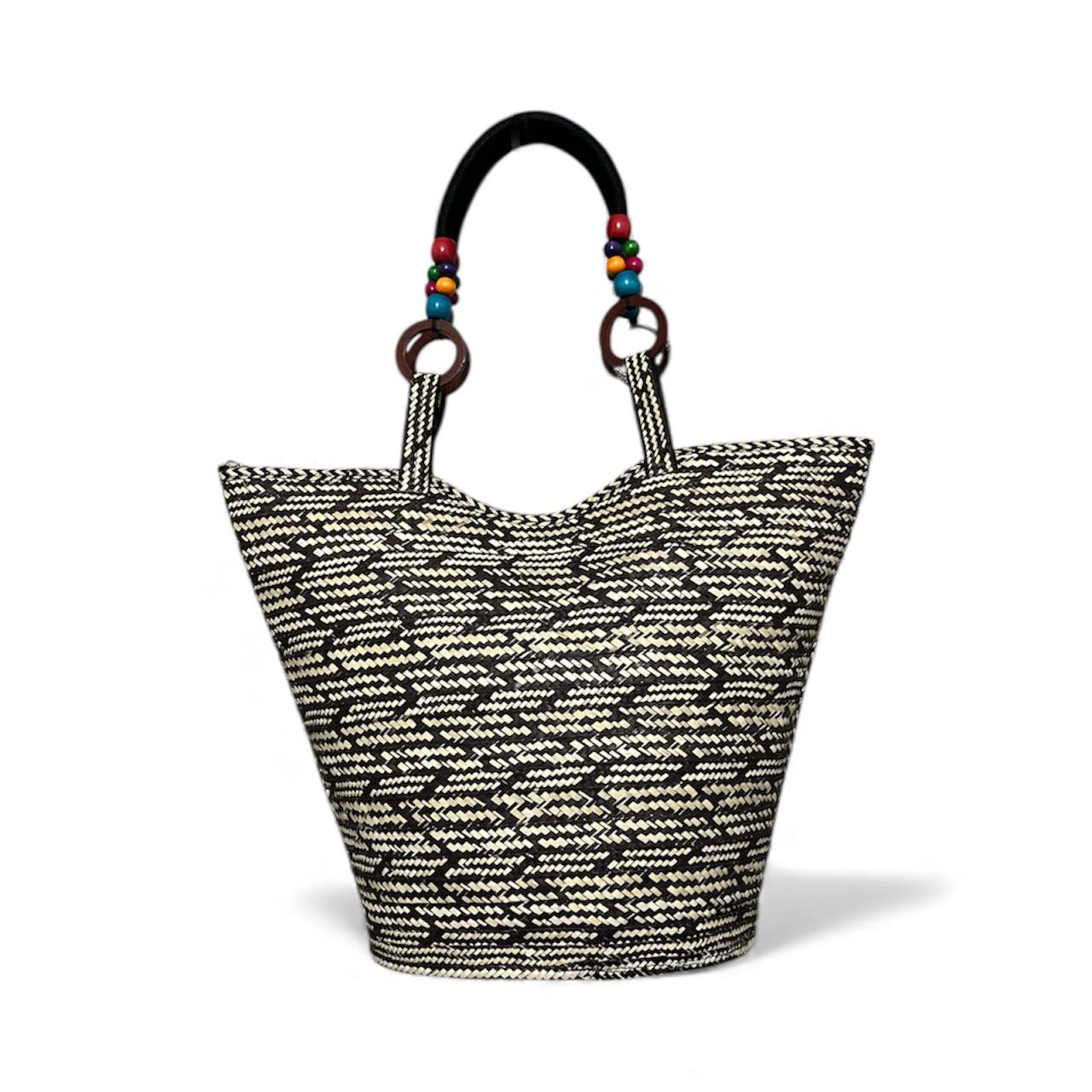 Multicoloured Pattern Hand Wawen Ladies Handbag