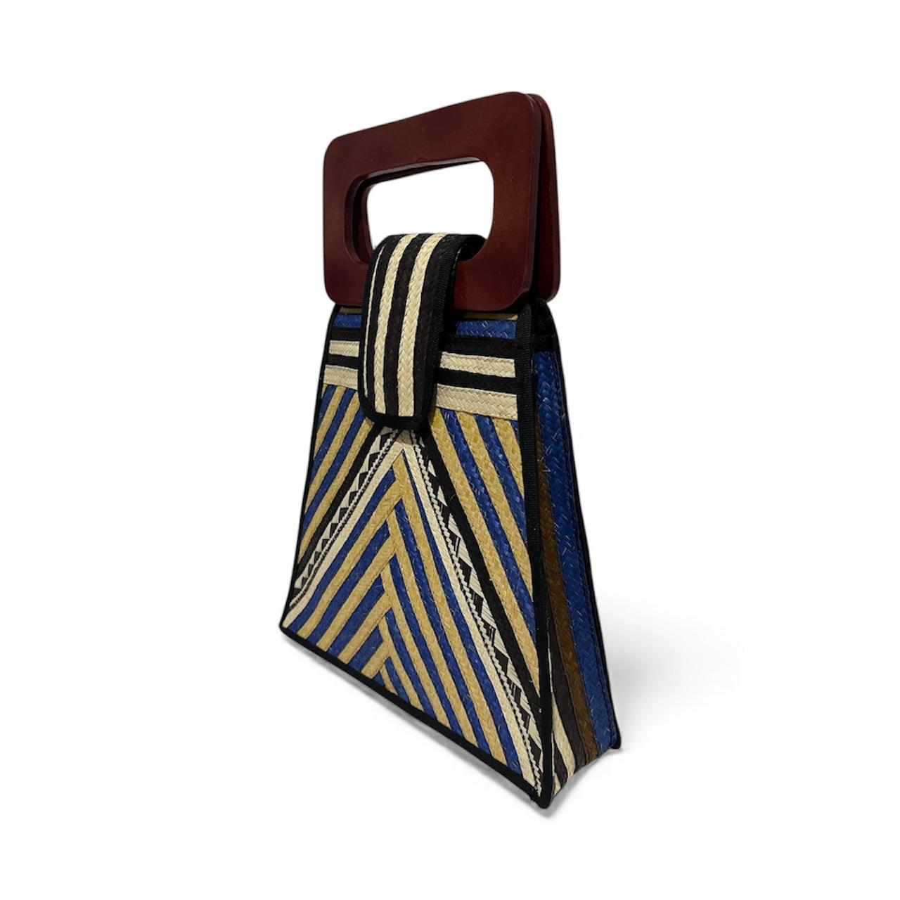 Bolso de mano para mujer Wawen con diseño de patrón precolombino