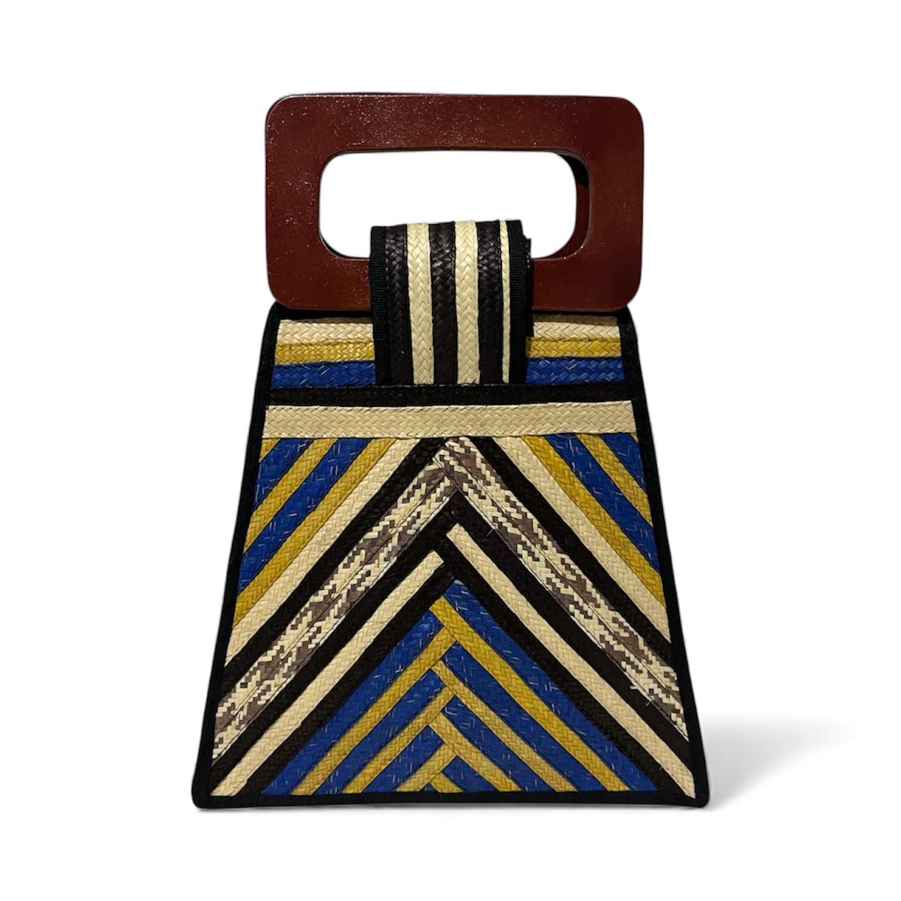 Bolso de mano para mujer Wawen con diseño de patrón precolombino